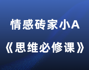 情感砖家小A《思维必修课》-田宇情感缘