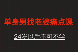 昂导《单身男人找老婆痛点》-田宇情感缘