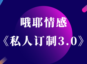 哦耶情感《私人订制3.0》-田宇情感缘