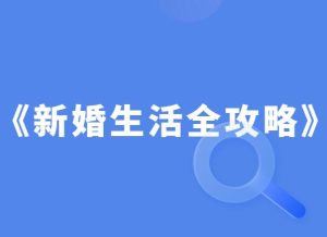 《新婚生活全攻略》PDF-田宇情感缘