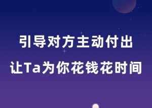 素云内部课《引导对方主动付出》-田宇情感缘