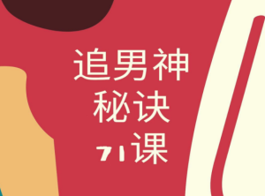 女性必修《追男神秘诀71招》PDF电子书-田宇情感缘