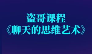 盗哥课程《聊天的思维艺术》完整版-田宇情感缘