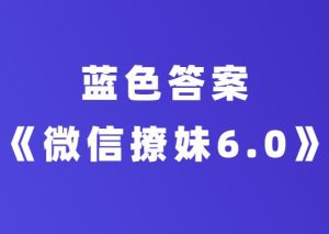 蓝色答案《微信撩妹6.0》-田宇情感缘