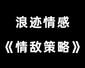 浪迹情感《情敌策略》线上课-田宇情感缘