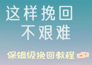 挽回秘籍《这样挽回不艰难》PDF-田宇情感缘