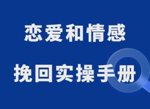 《恋爱和情感挽回实操手册》-田宇情感缘