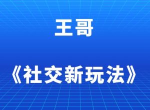 王哥《社交新玩法》-田宇情感缘